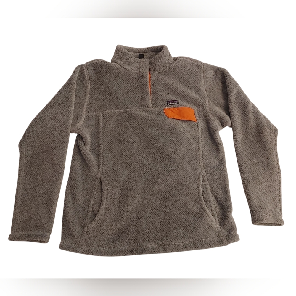 Patagonia Re-Tool Snap-T Pullover in Pink and Grey